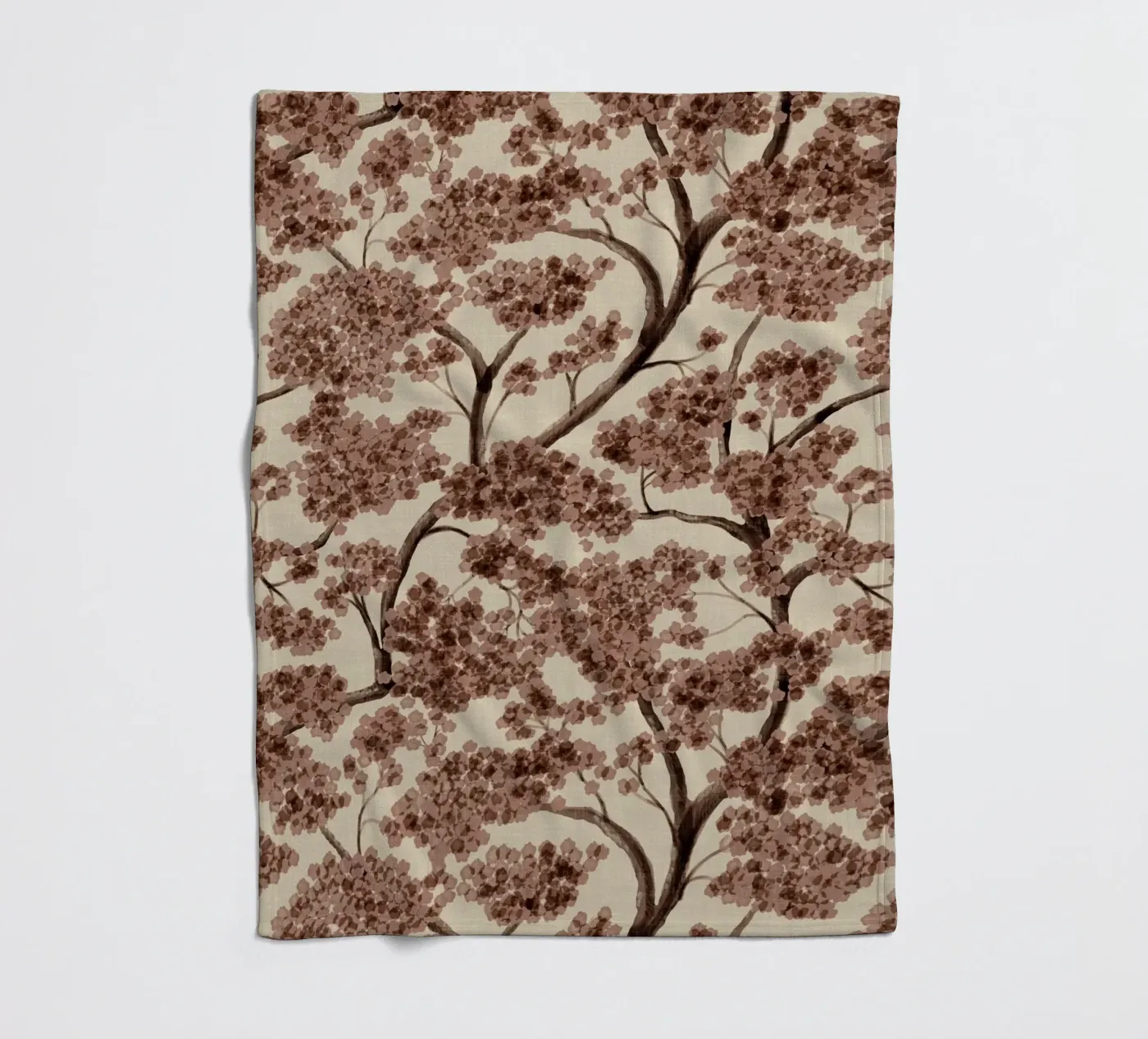 Never Ending Trailing Tree - Fall Fleecedecke von DesigndN Botanical
