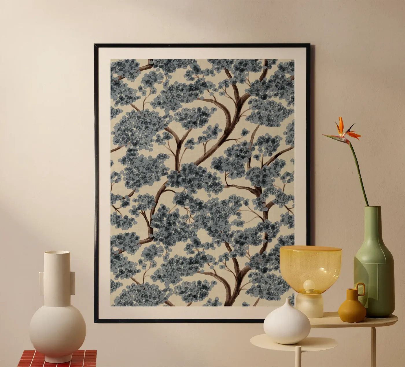 Never Ending Trailing Tree - Winter poster da DesigndN Botanical