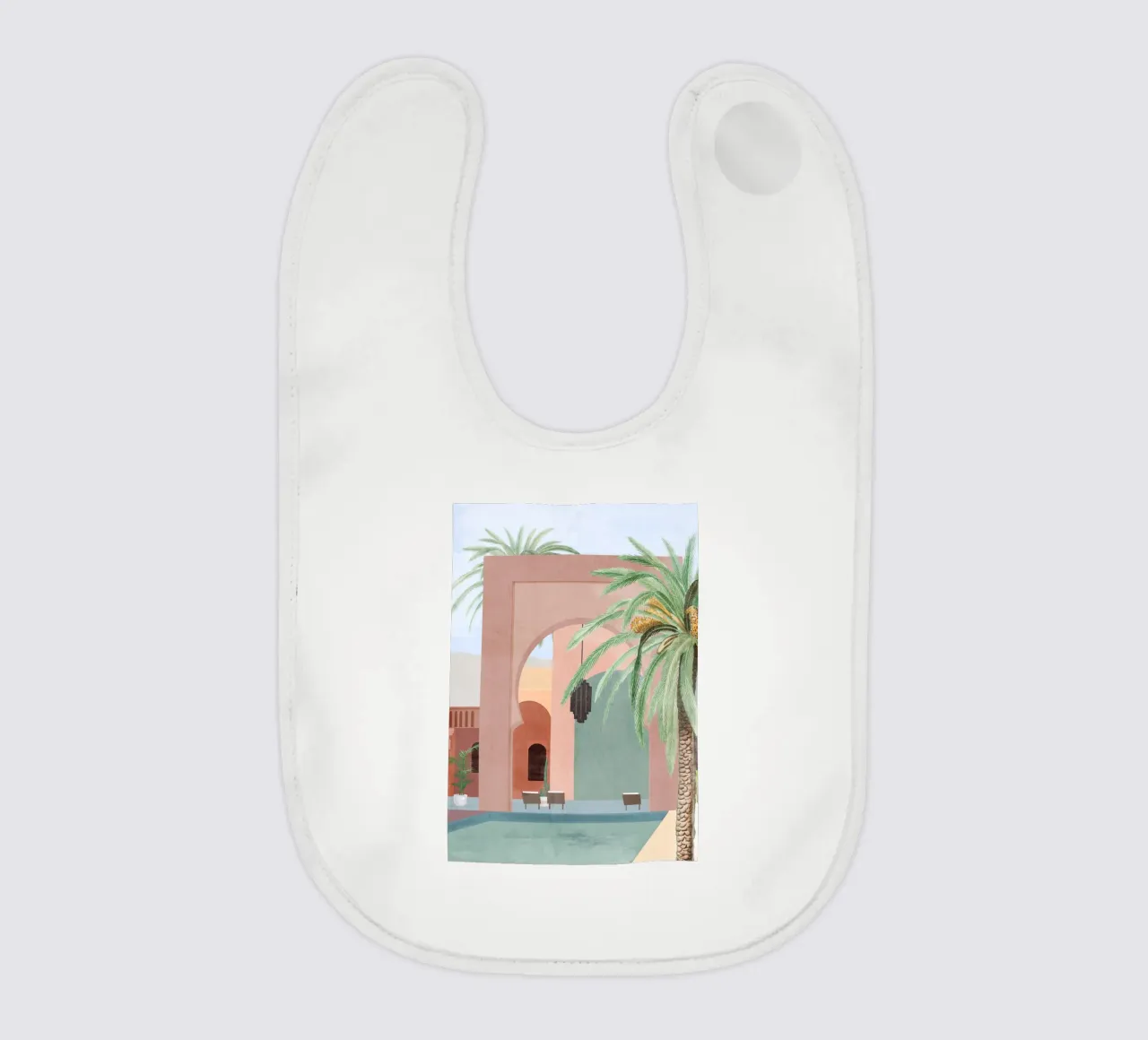 Moroccan Pool baby bib by ThingDesign
