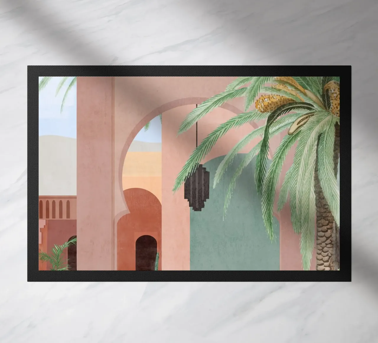 Moroccan Pool doormat by ThingDesign