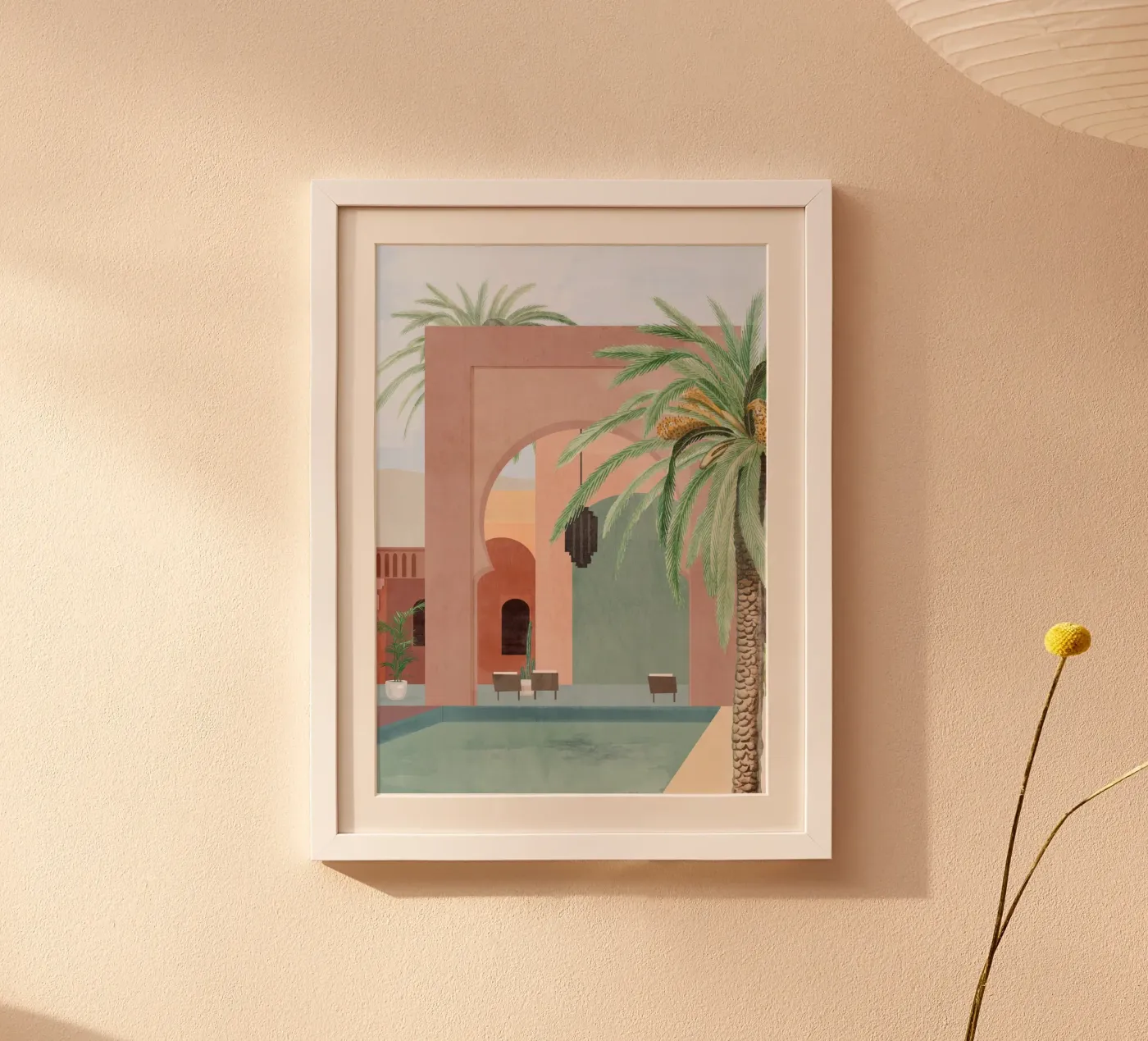 Marokkanischer Pool Poster von ThingDesign