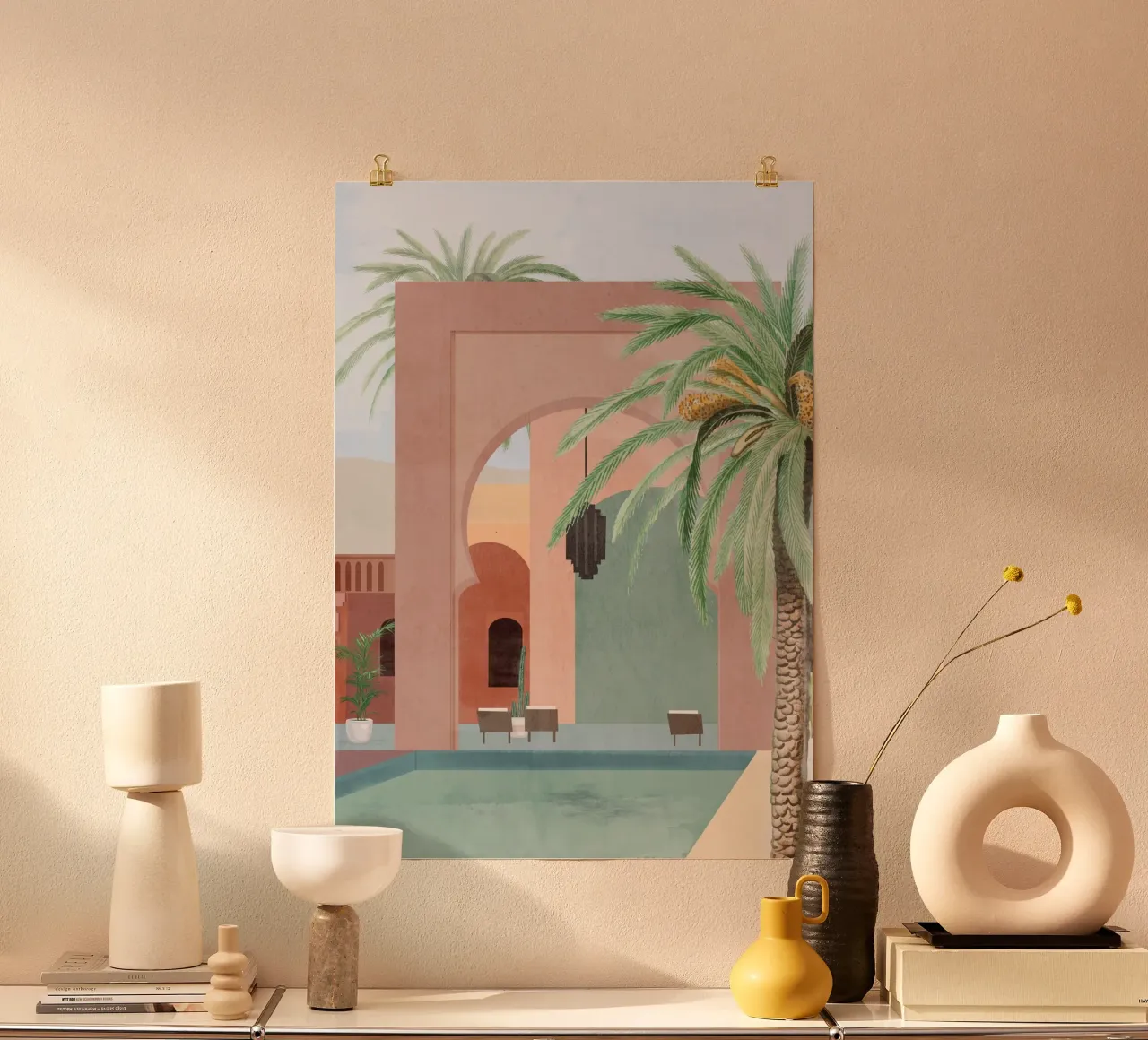 Moroccan Pool poster by ThingDesign