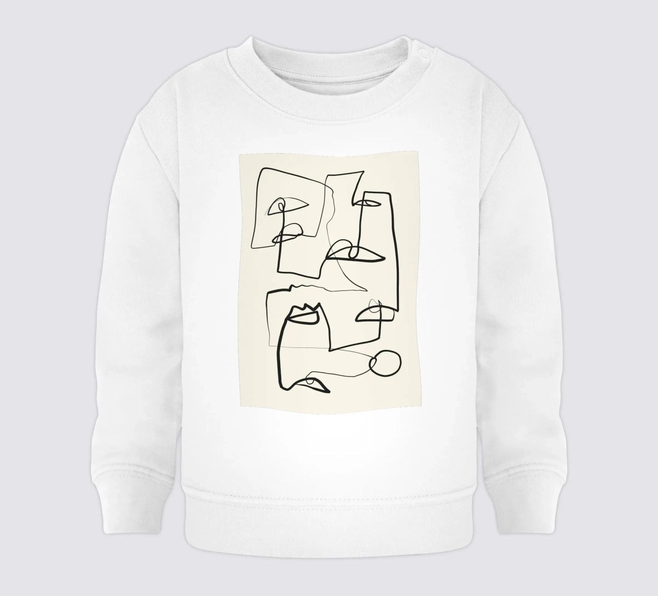 Line art astratta 12 felpa neonato da ThingDesign