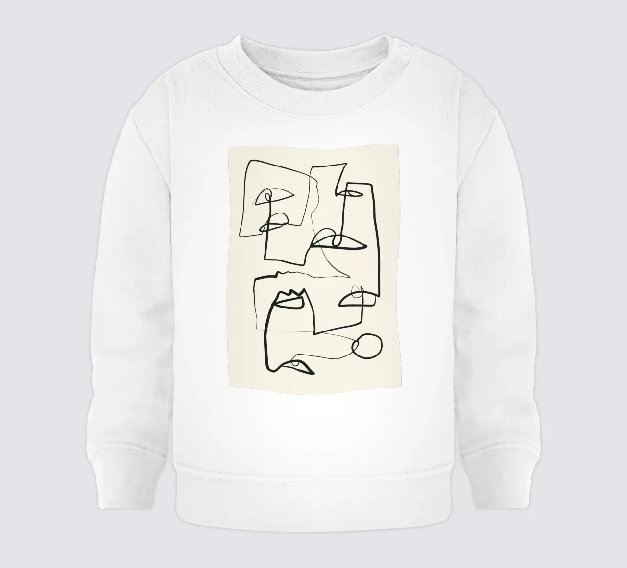 Line art astratta 12 felpa neonato da ThingDesign