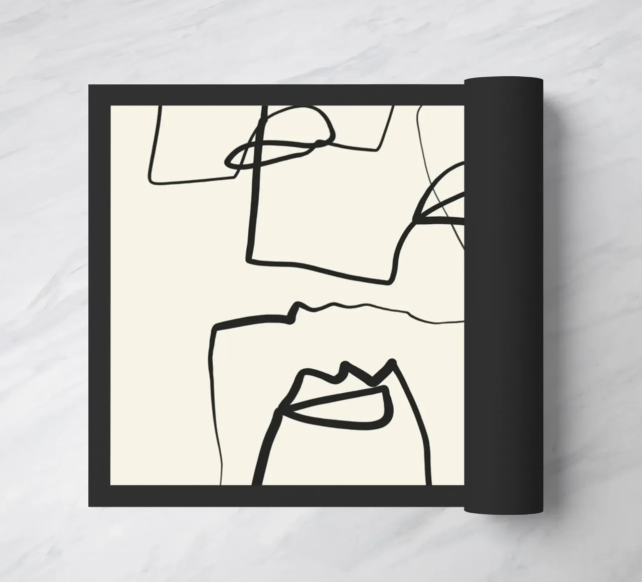 Line art astratta 12 zerbino da ThingDesign