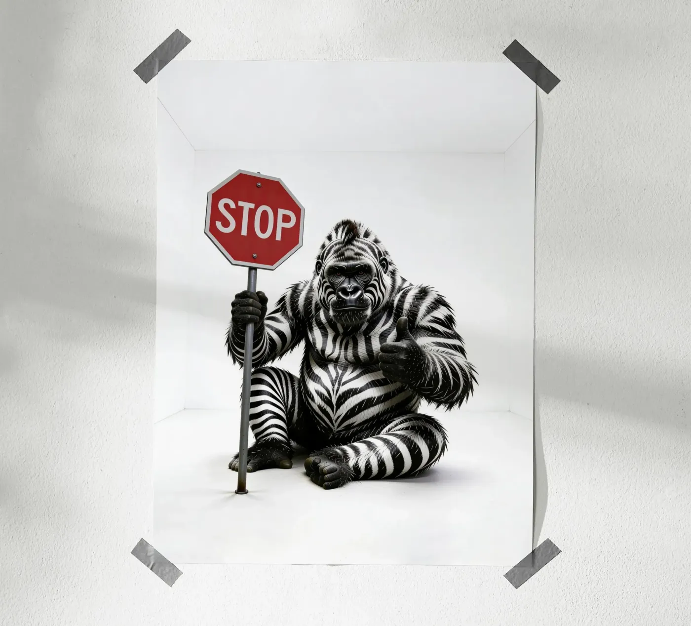 STOP Zebrilla poster da yay