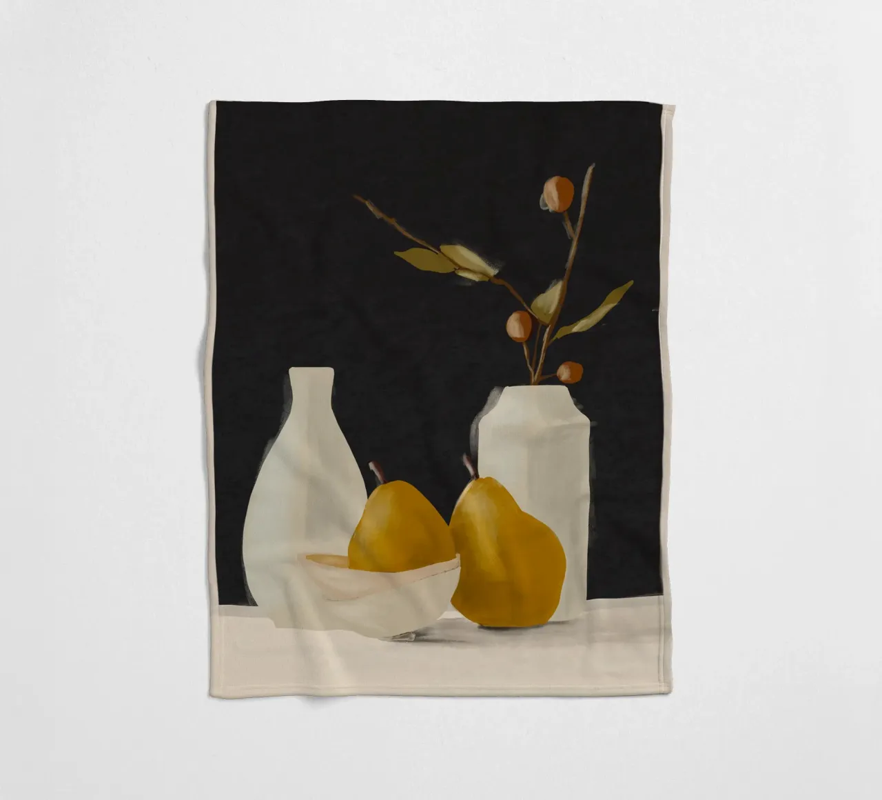 Minimalist Still Life 10 fleece blanket by ThingDesign