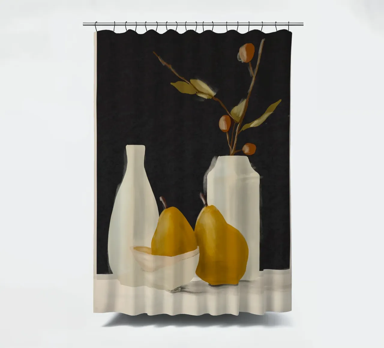 Minimalist Still Life 10 shower curtain by ThingDesign