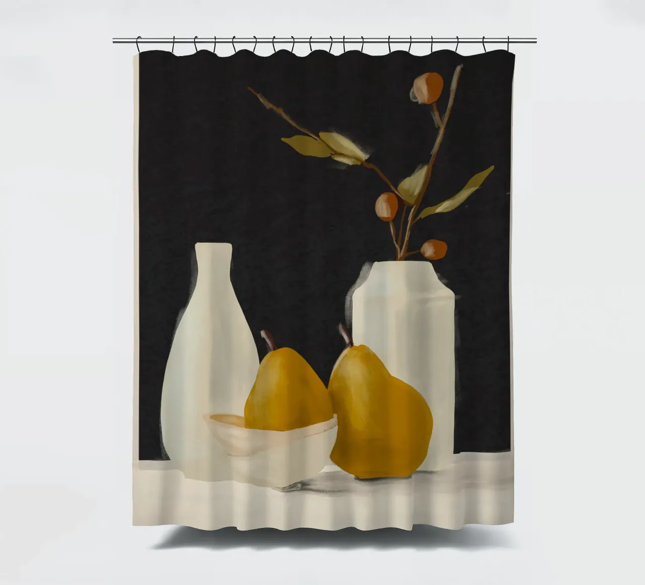 Minimalist Still Life 10 shower curtain by ThingDesign