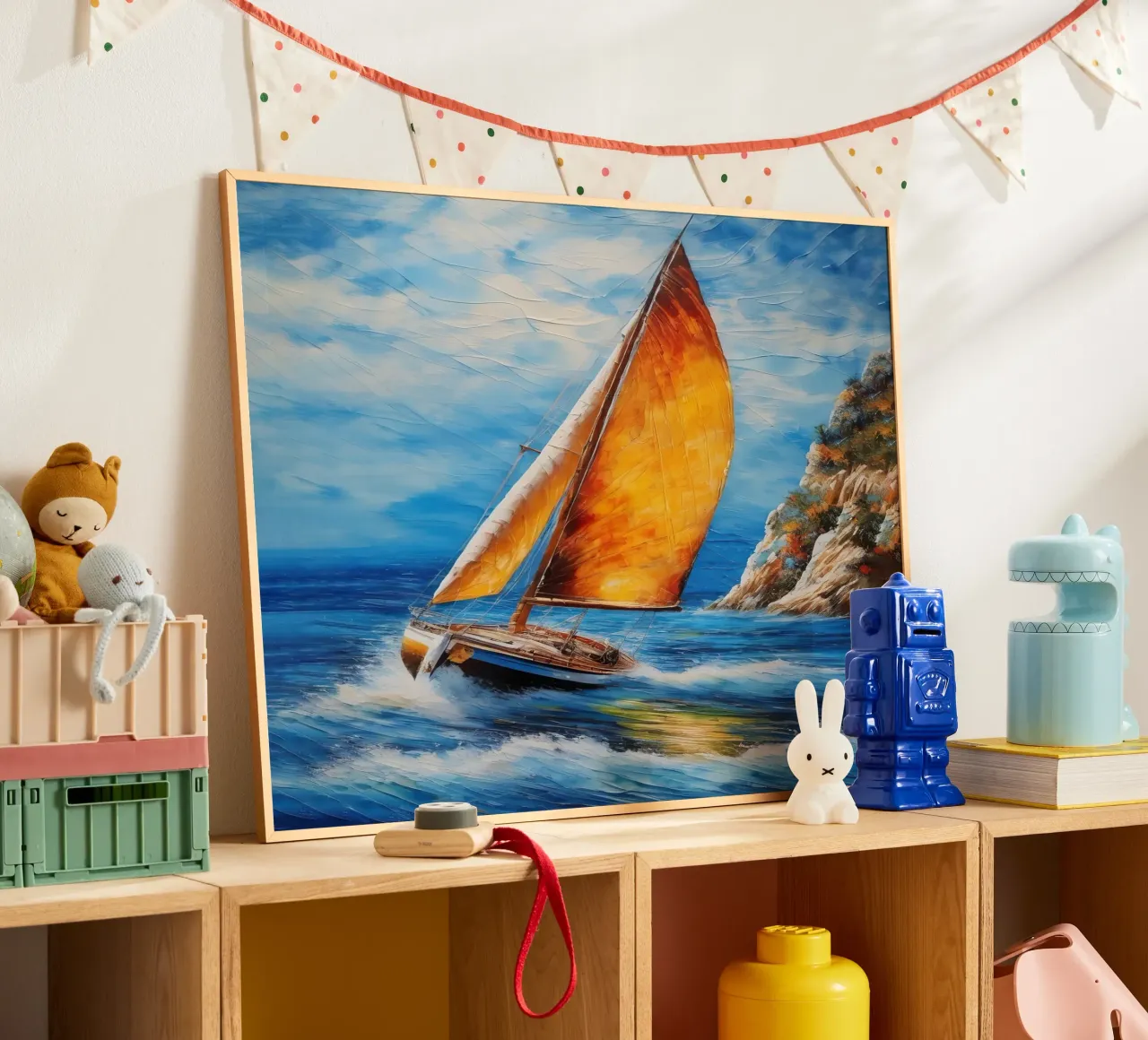 Peinture d'un voilier poster de 🎁 ARTVI-SHOP
