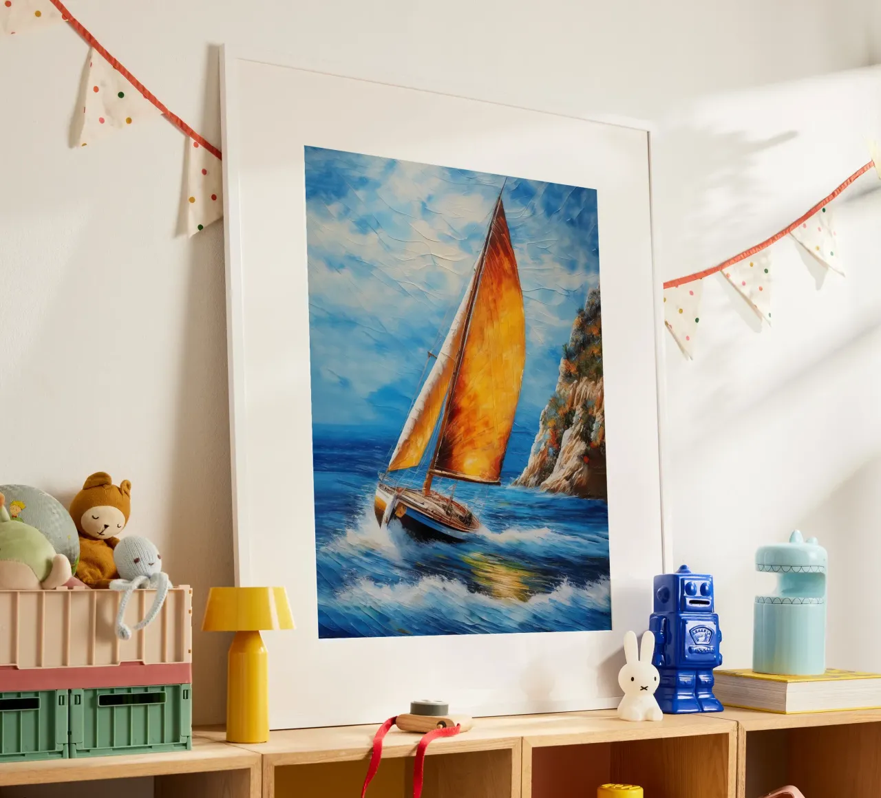 Peinture d'un voilier poster de 🎁 ARTVI-SHOP