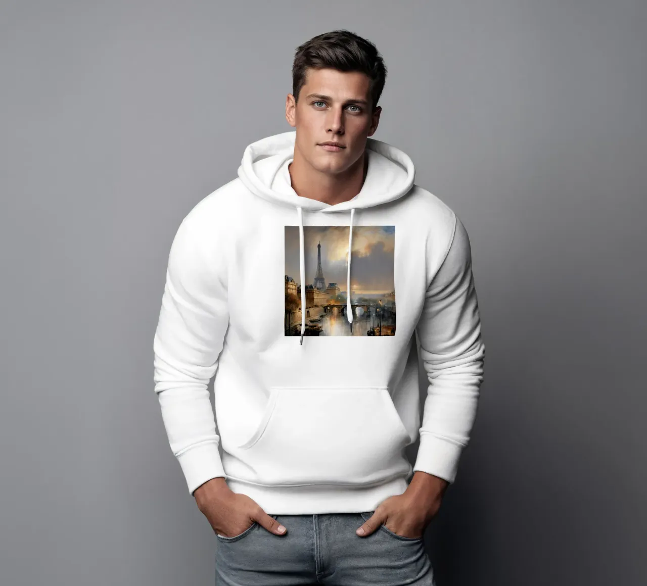 la torre eiffel parís sudadera con capucha de ARTVI-SHOP