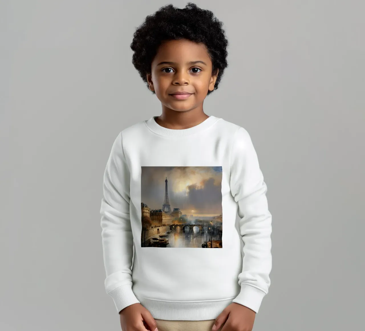 la torre eiffel a parigi felpa bambino da ARTVI-SHOP