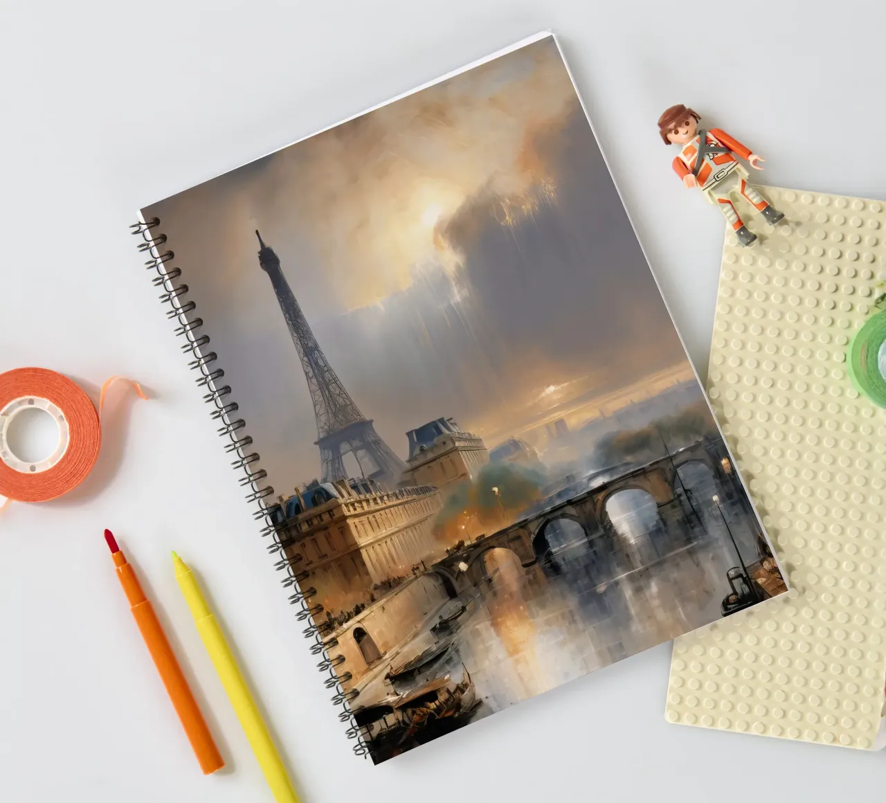 the eiffel tower paris spiral notebook by 🎁 ARTVI-SHOP