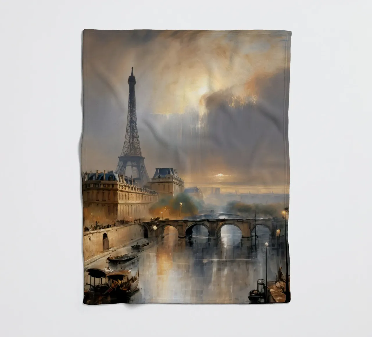 la torre eiffel a parigi coperta in pile da ARTVI-SHOP