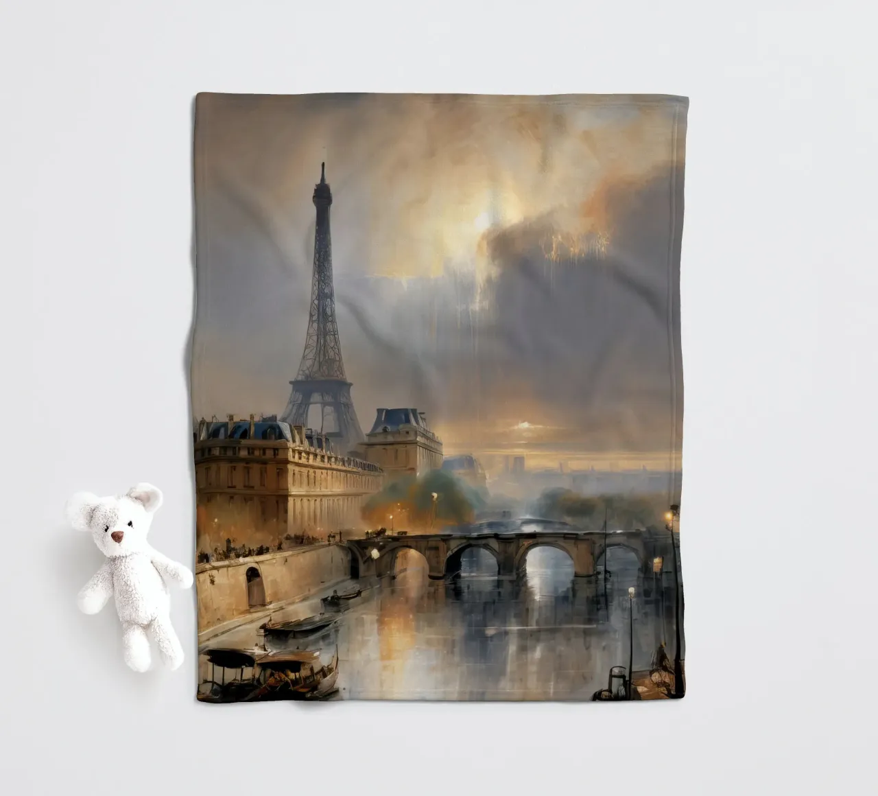 la torre eiffel a parigi coperta in pile da ARTVI-SHOP