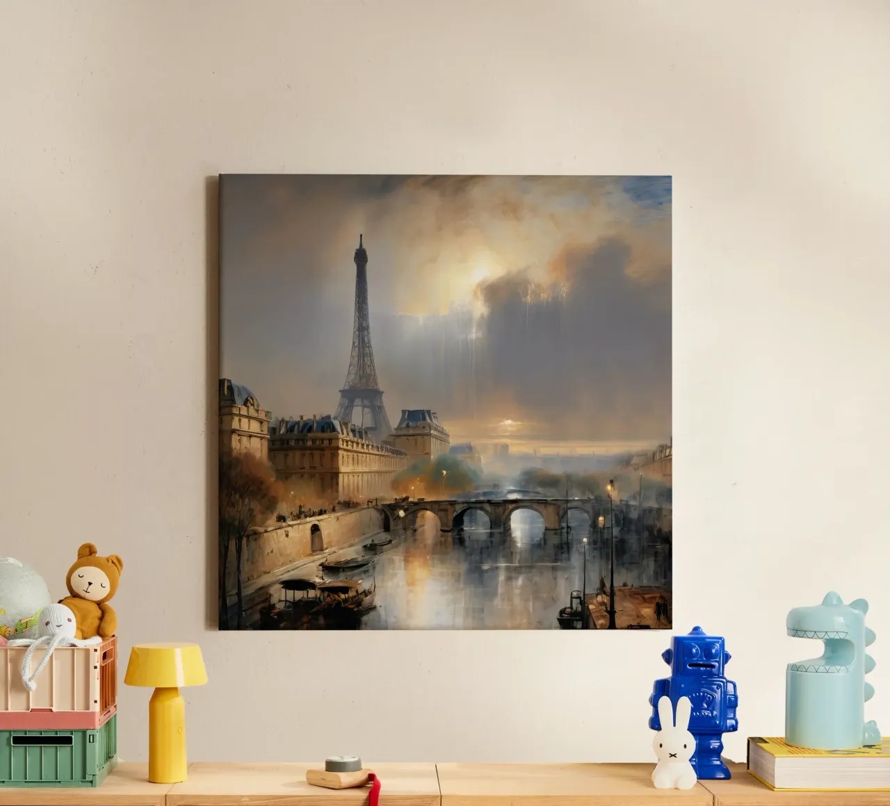 the eiffel tower paris canvas by 🎁 ARTVI-SHOP