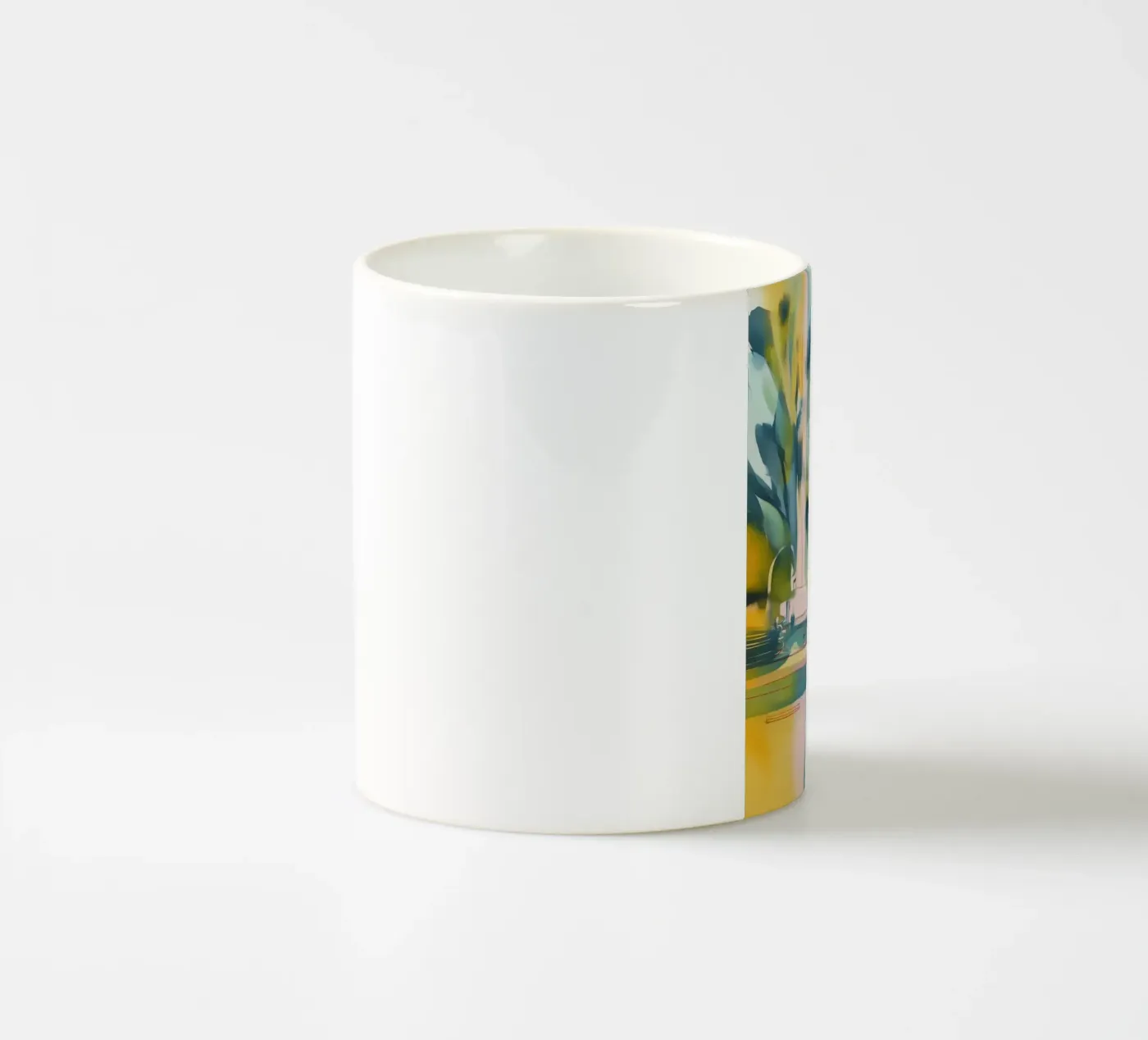 Abstract Kitchen Interior ceramic mug by Hazia