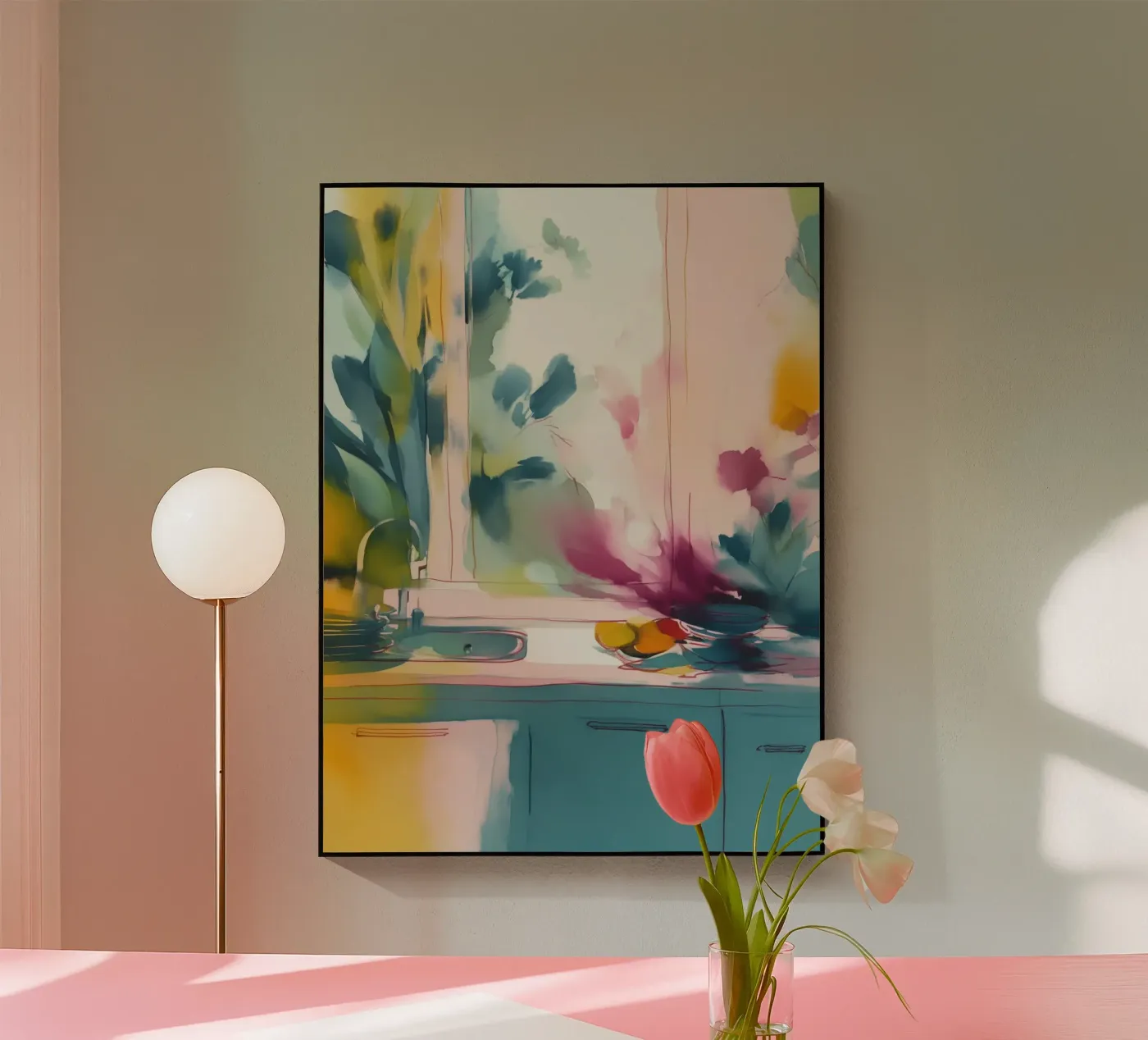 Abstract Kitchen Interior plexiglass da Hazia