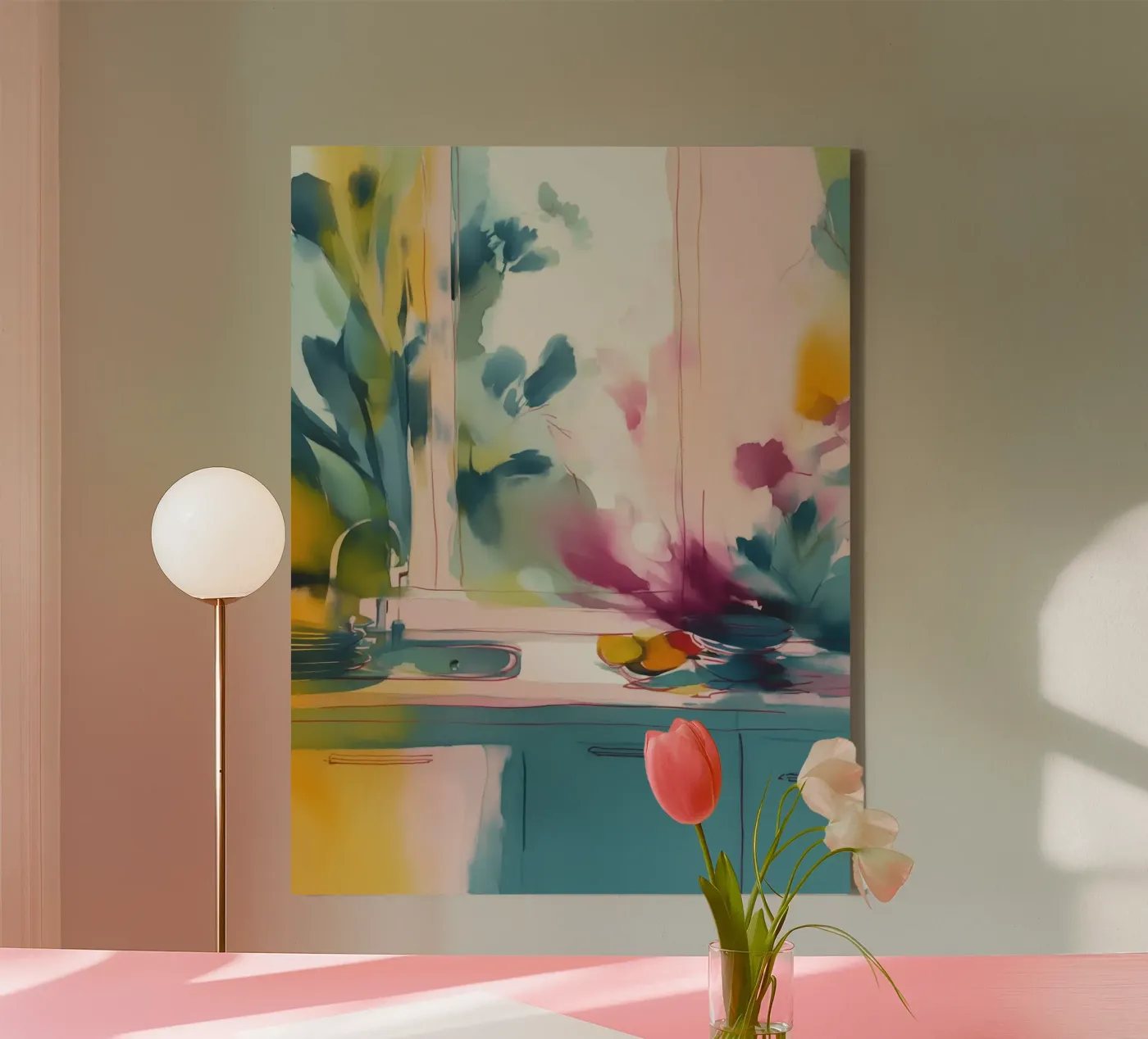Abstract Kitchen Interior tela da Hazia