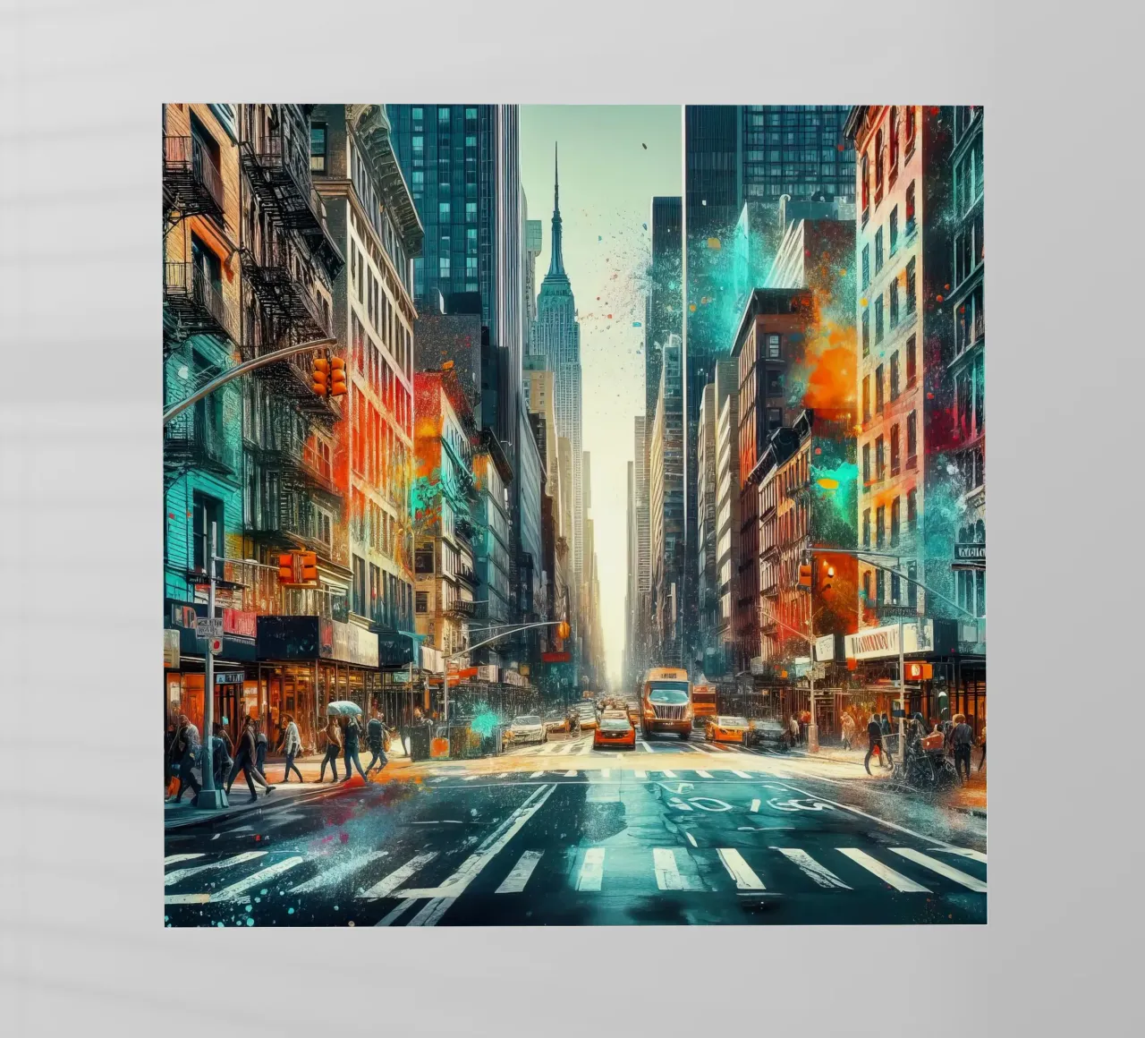 Una strada di New York pellicola backlit da ARTVI-SHOP