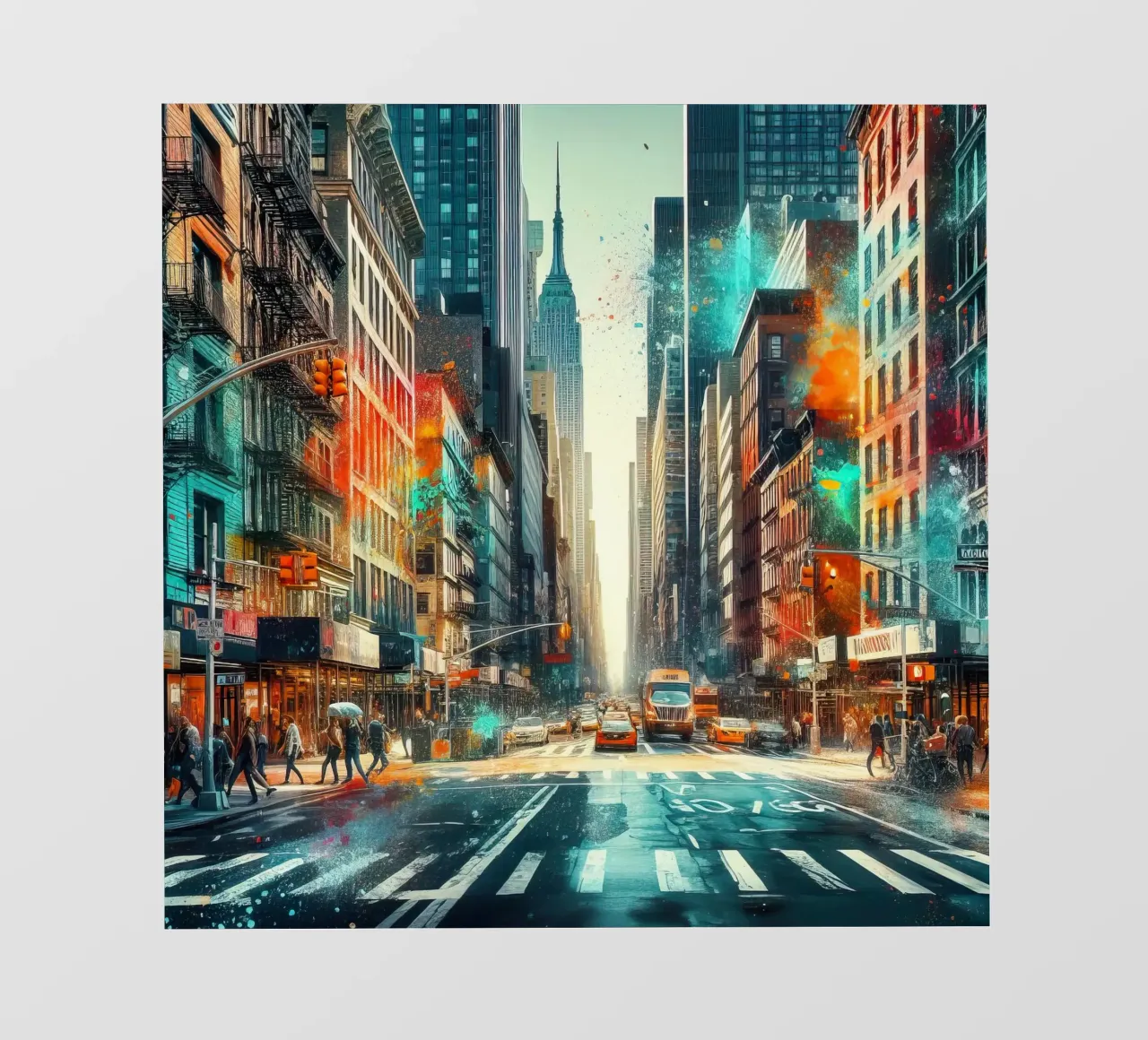 Una strada di New York pellicola backlit da ARTVI-SHOP
