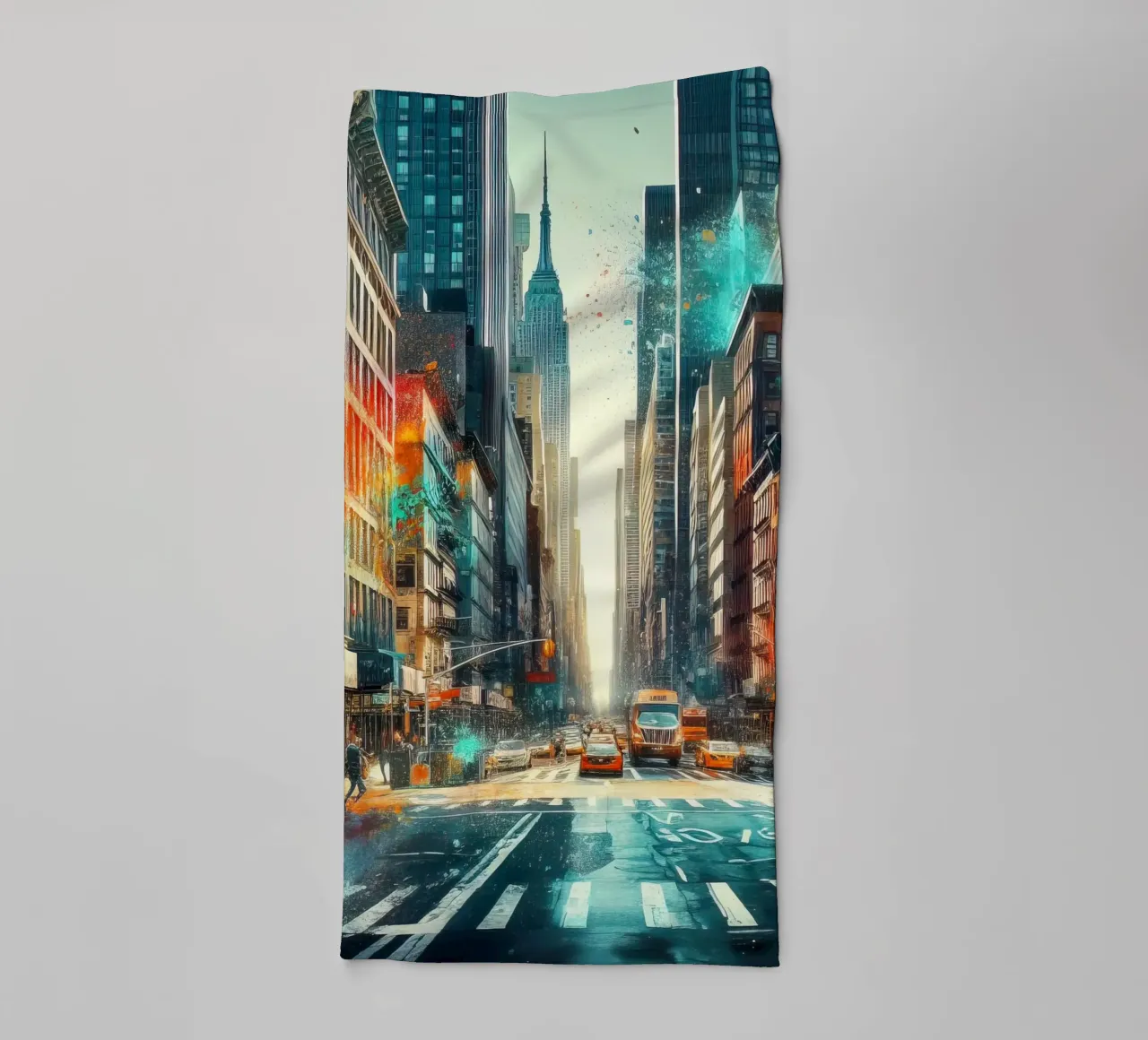Una strada di New York asciugamano da bagno da 🎁 ARTVI-SHOP