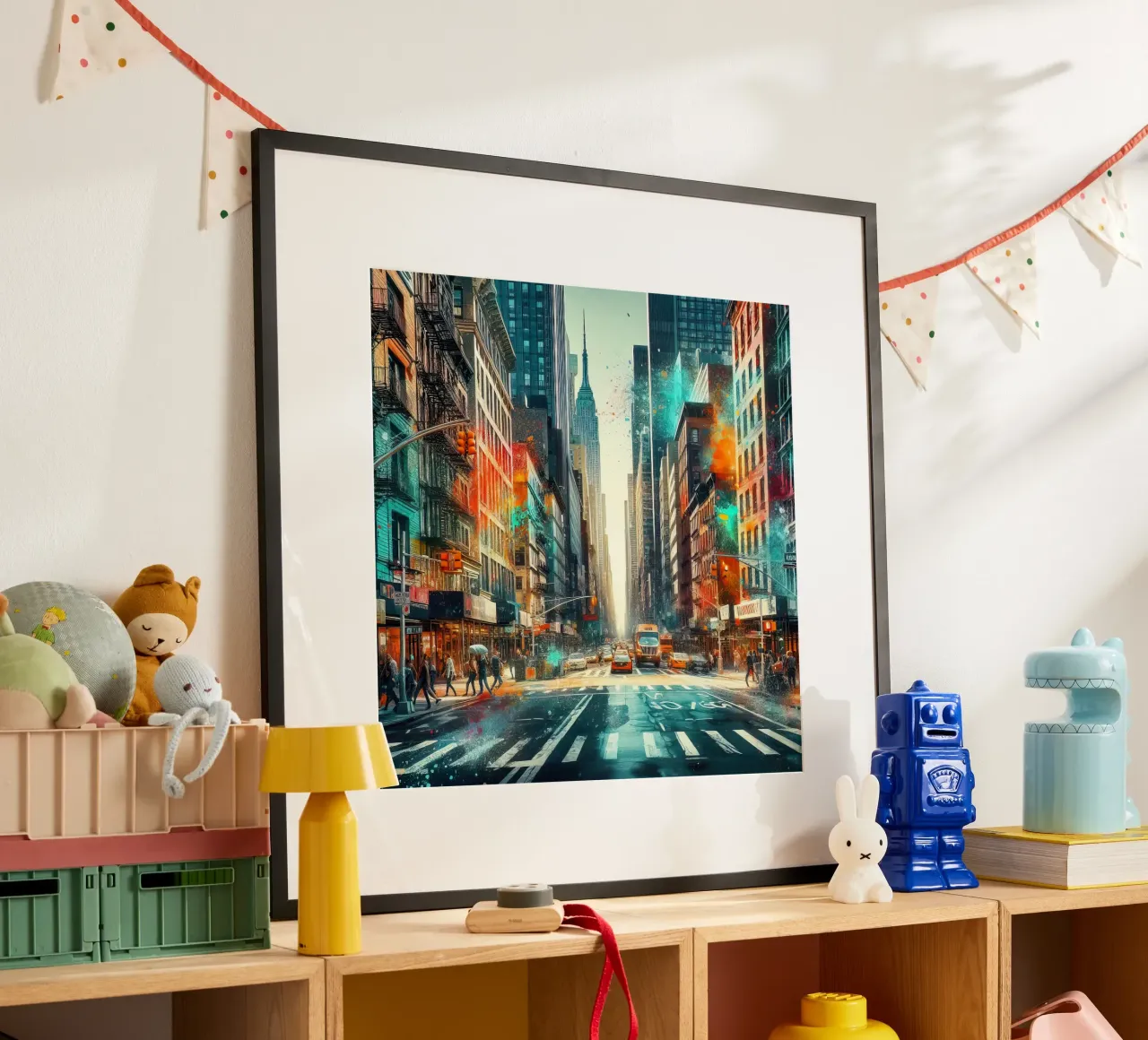 Una strada di New York carta hahnemühle da 🎁 ARTVI-SHOP