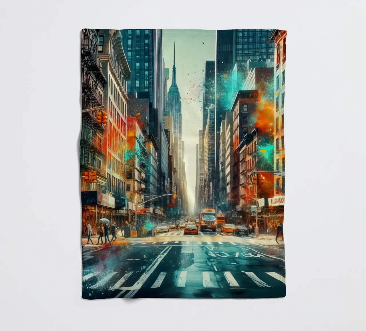 Una strada di New York coperta in pile da 🎁 ARTVI-SHOP