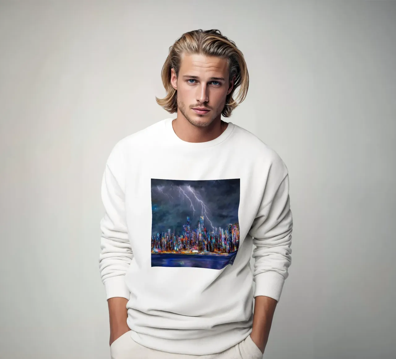 skyline di new york felpa da ARTVI-SHOP