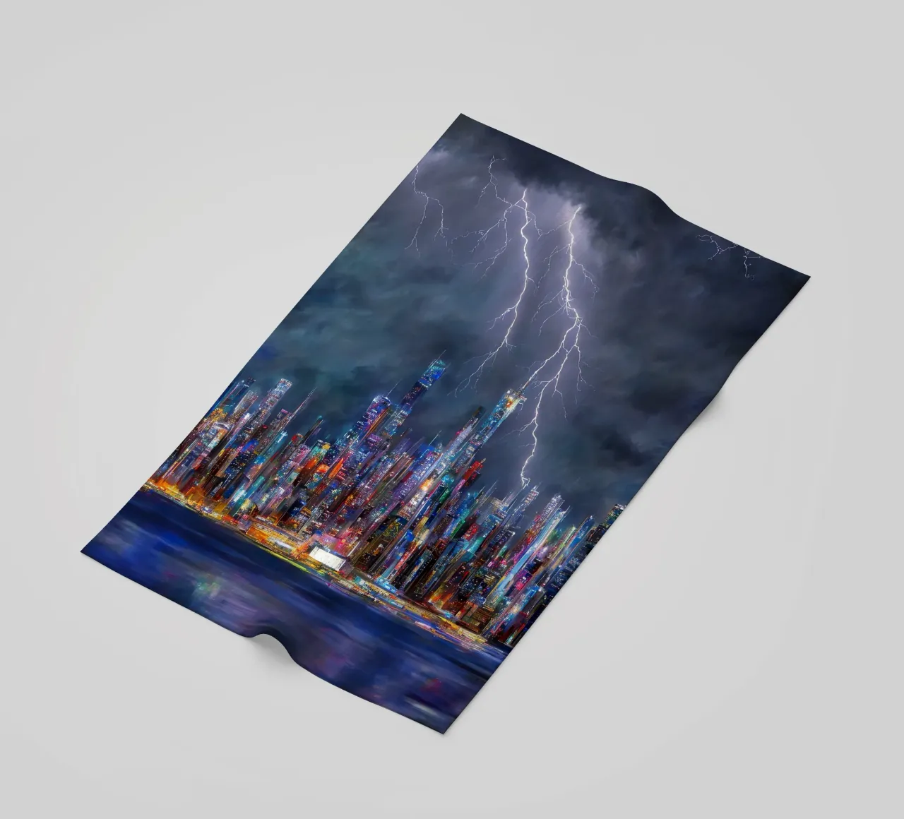 skyline di new york telo mare da ARTVI-SHOP