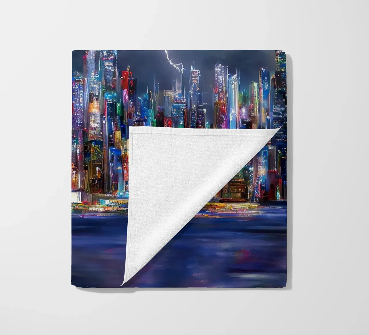 skyline di new york telo mare da ARTVI-SHOP