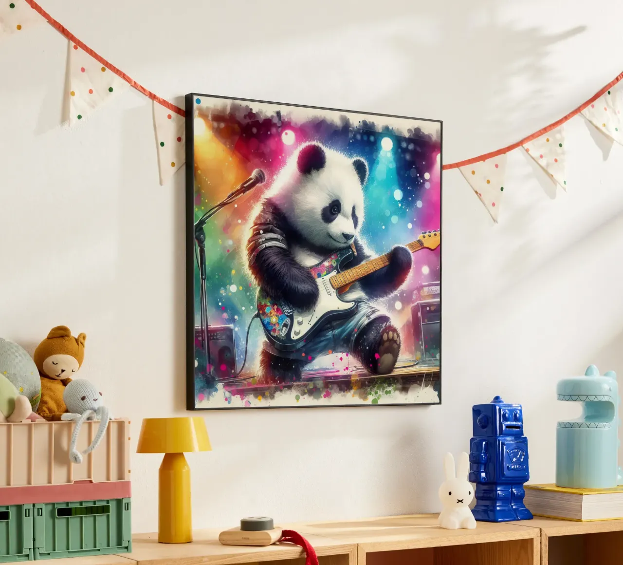 Panda bear in concert alu-dibond by 🎁 ARTVI-SHOP