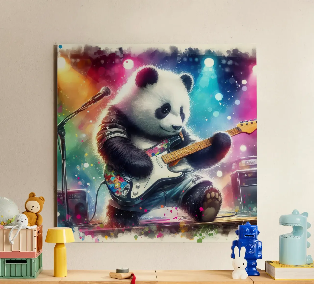 Panda bear in concert alu-dibond by 🎁 ARTVI-SHOP