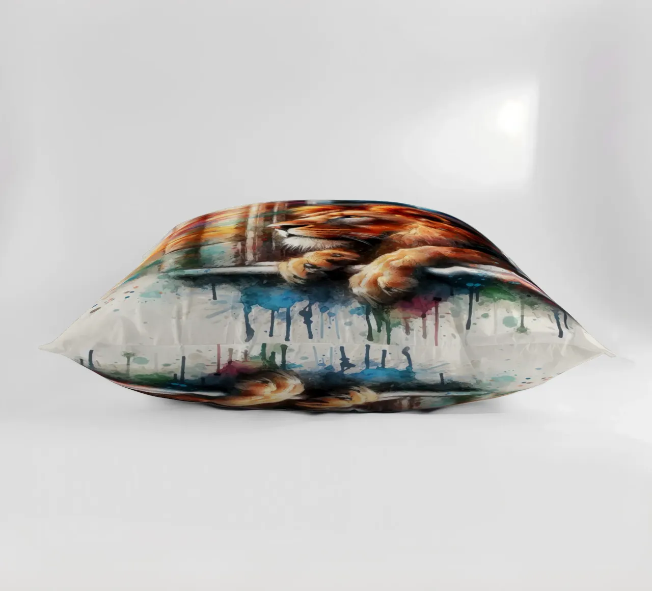 un leone alla finestra cuscino da 🎁 ARTVI-SHOP