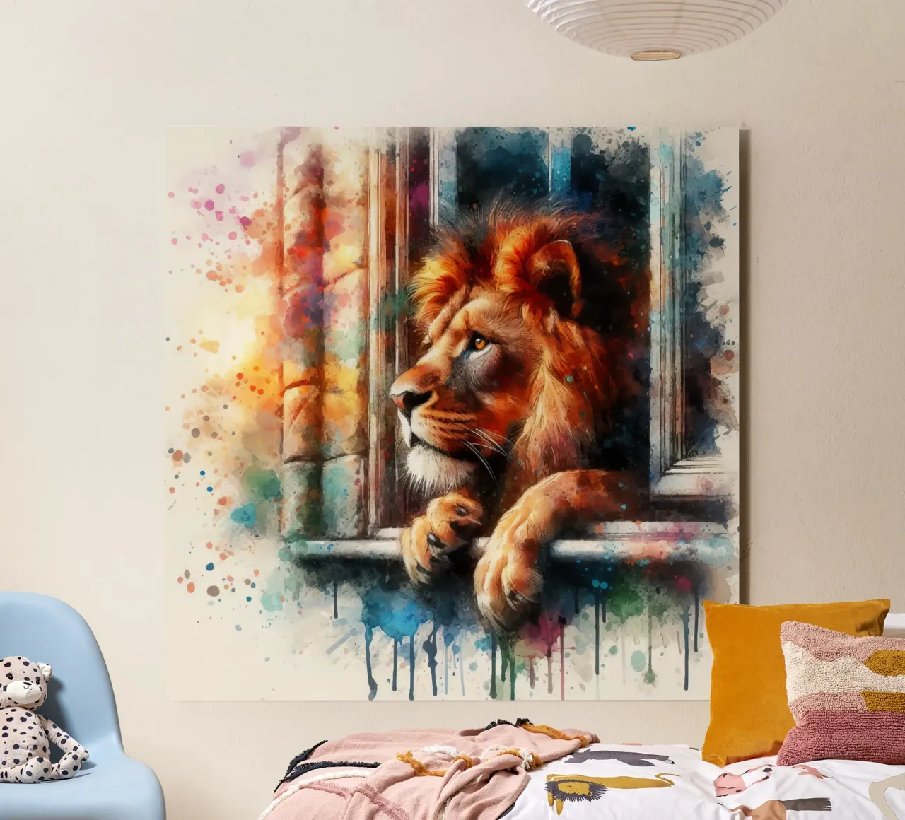 een leeuw voor het raam forex-plaat van 🎁 ARTVI-SHOP