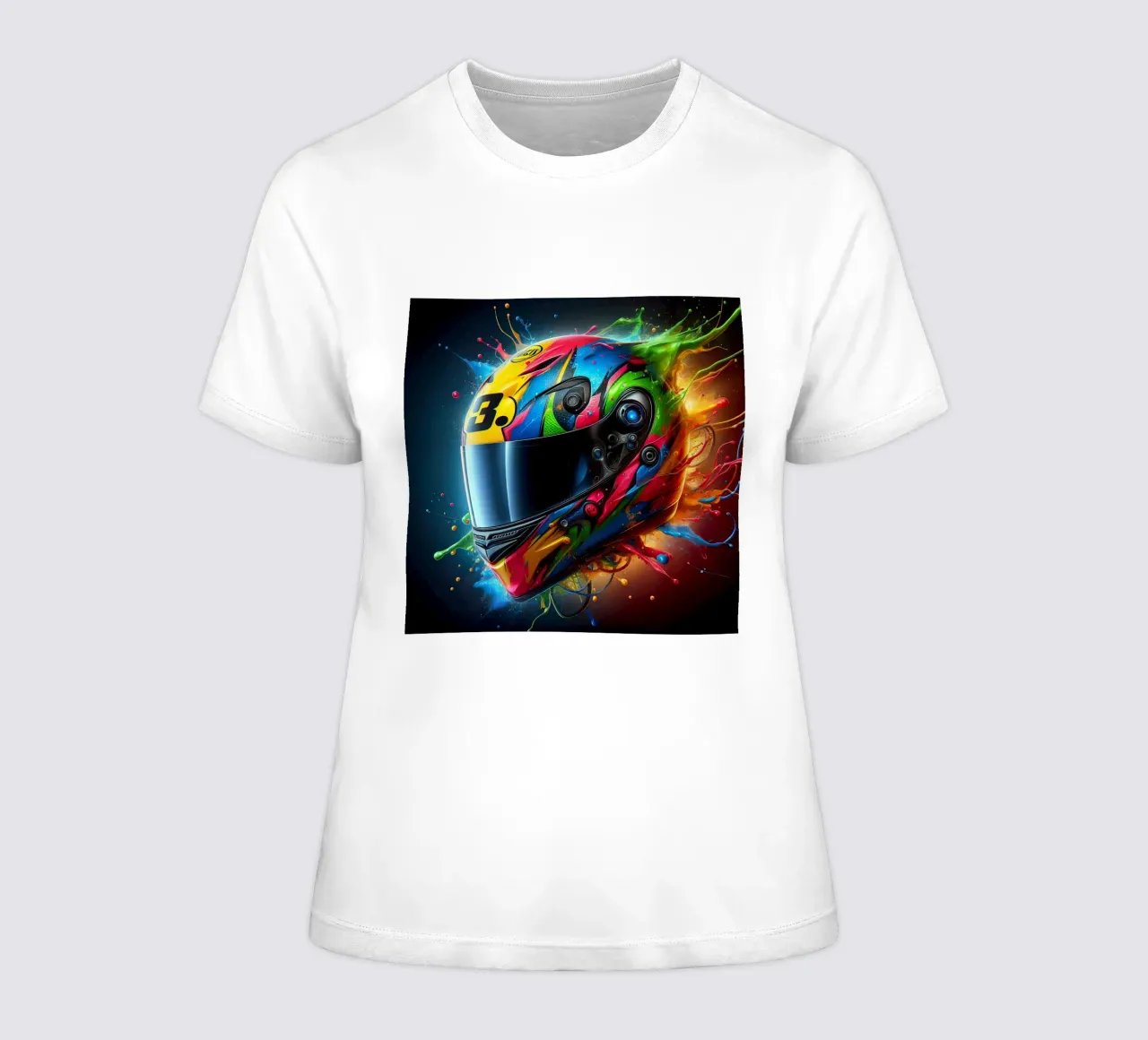 Helmet women's fitted t-shirt by 🎁 ARTVI-SHOP