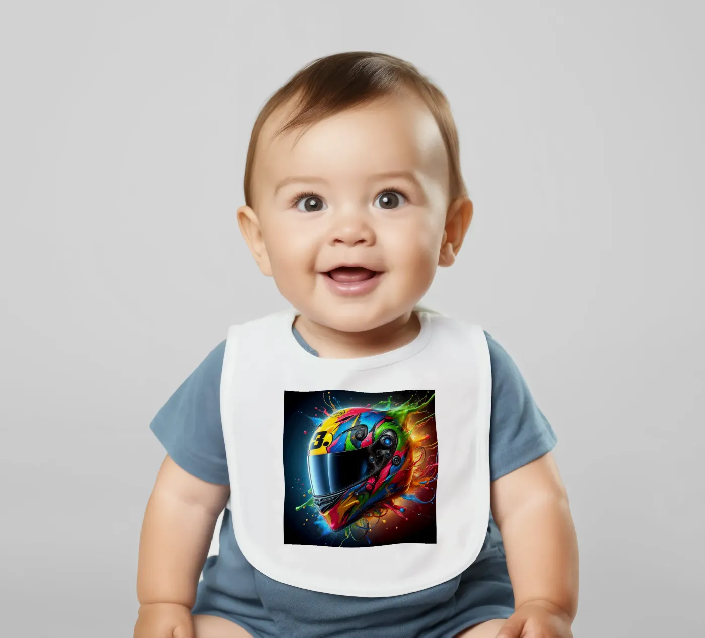 Helmet Babylätzchen von 🎁 NOBELART