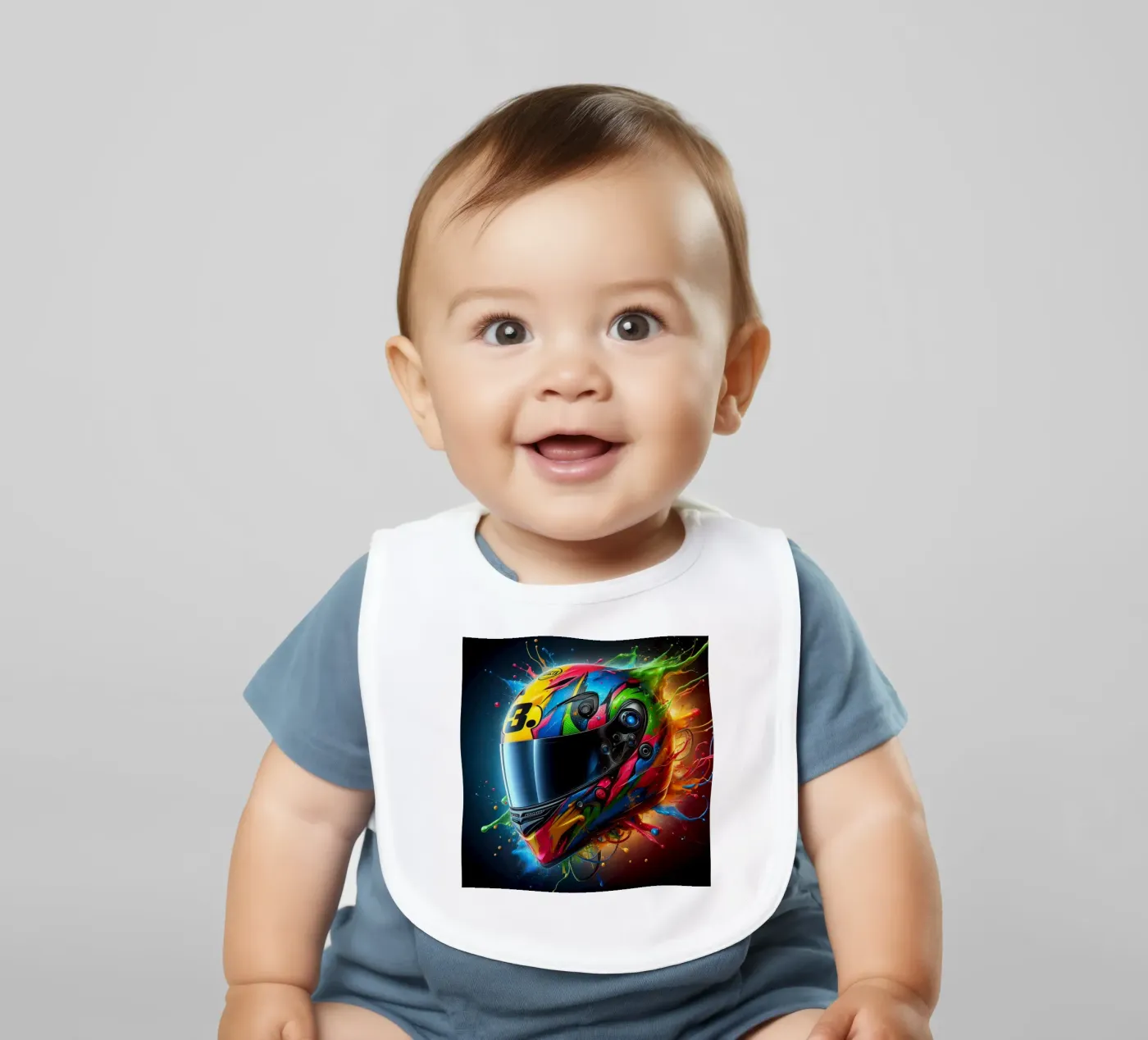 Helmet Babylätzchen von 🎁 NOBELART