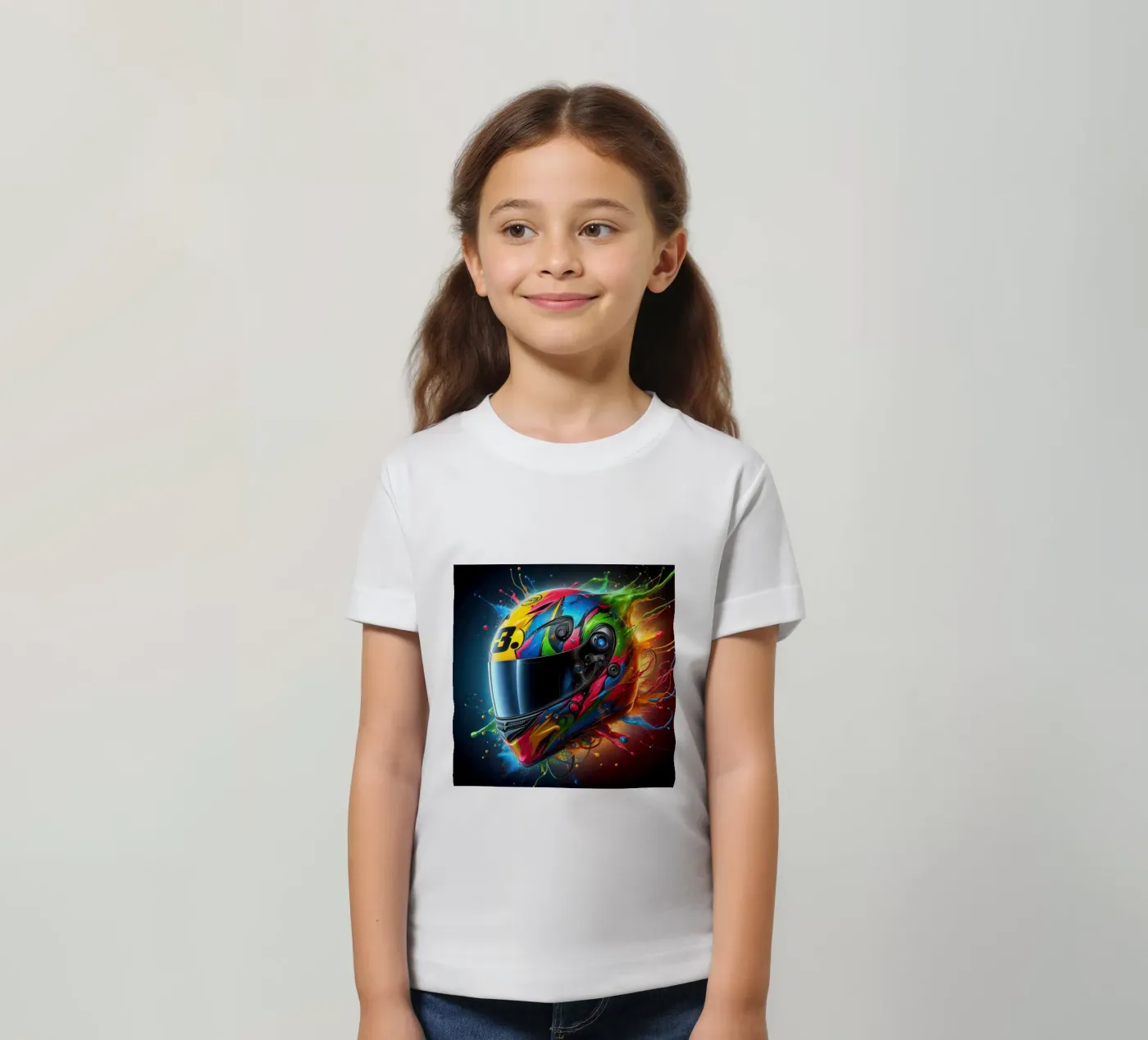 Helm kinder t-shirt van 🎁 NOBELART