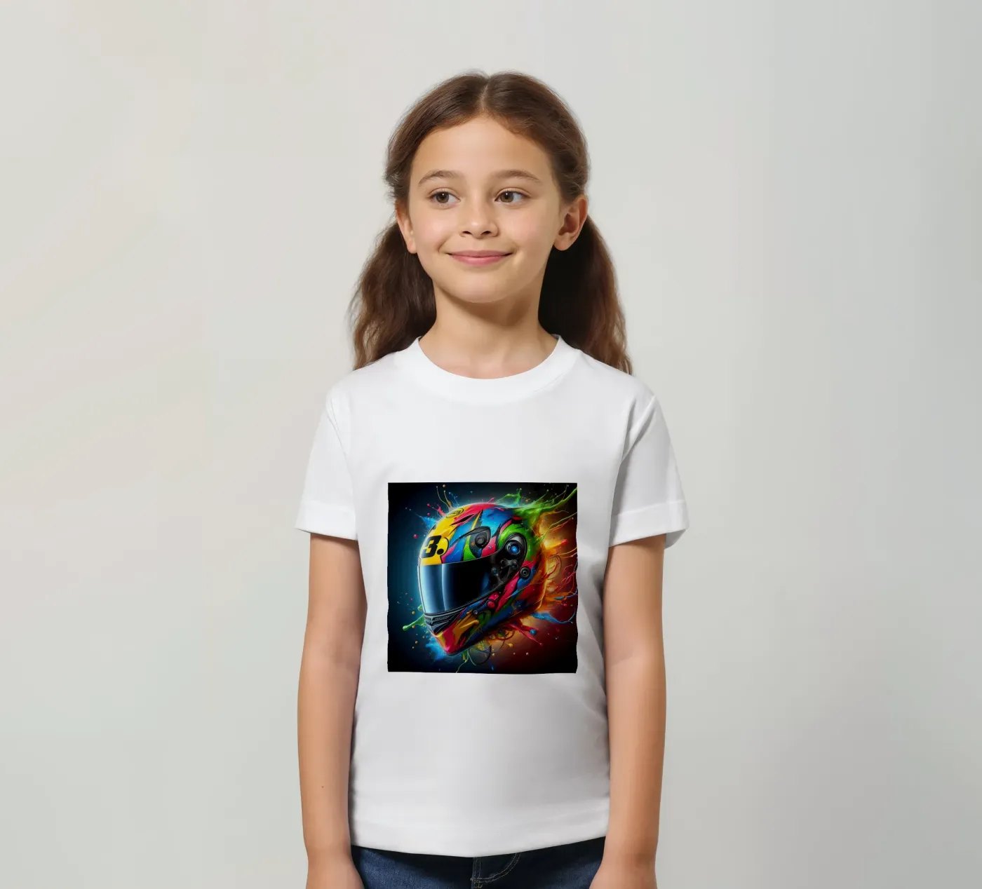 Helm kinder t-shirt van 🎁 NOBELART