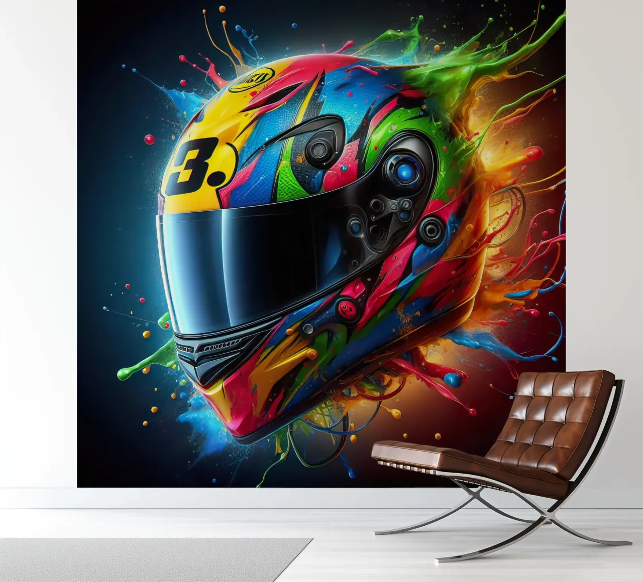 Helm fotobehang van 🎁 NOBELART