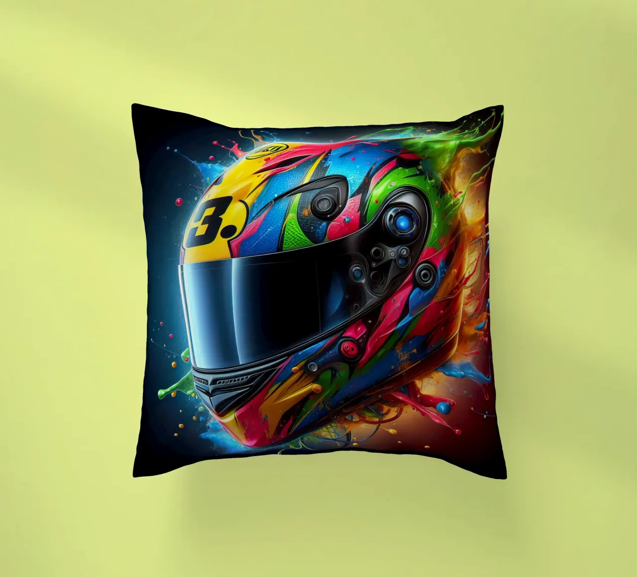 Helmet decorative cushion by 🎁 ARTVI-SHOP