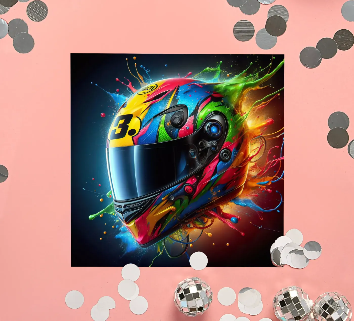 Helm sticker van 🎁 NOBELART