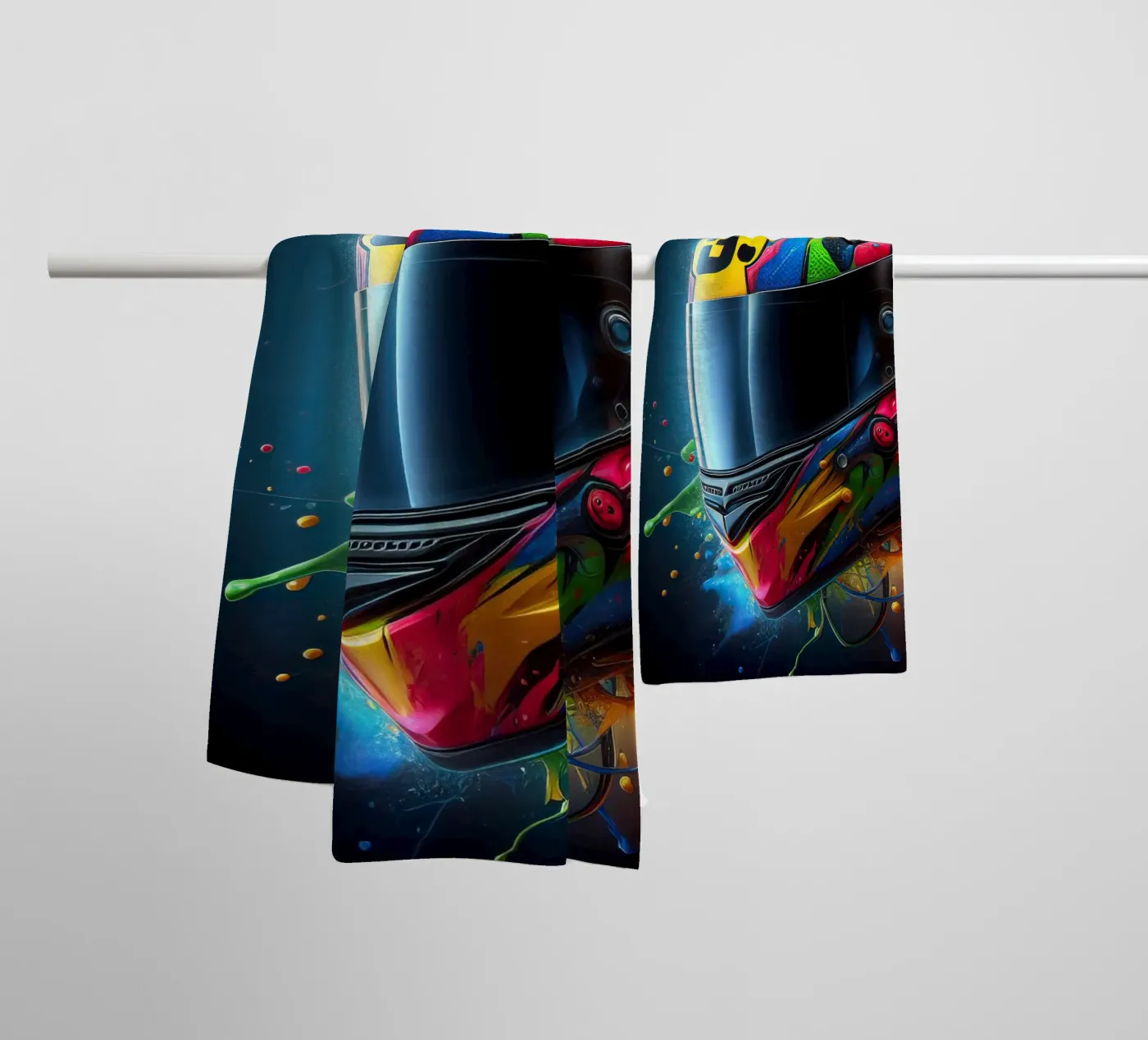 Helmet badhanddoek van 🎁 NOBELART