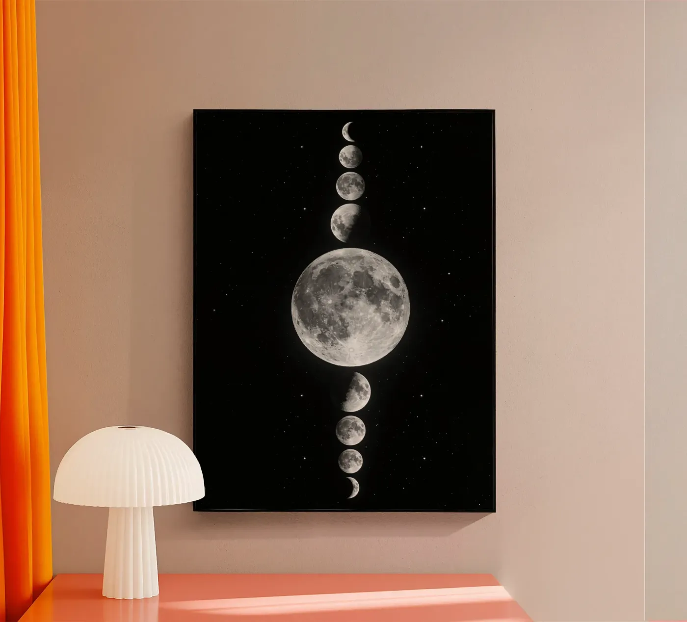 Cycle vertical des phases lunaires plexiglas de 🎁 NOBELART