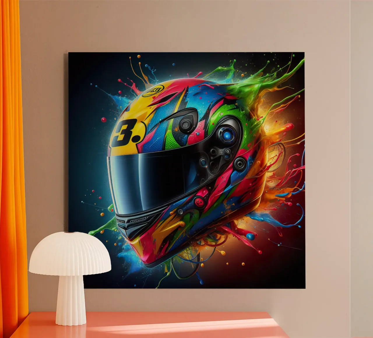 Helmet alu-dibond by 🎁 ARTVI-SHOP