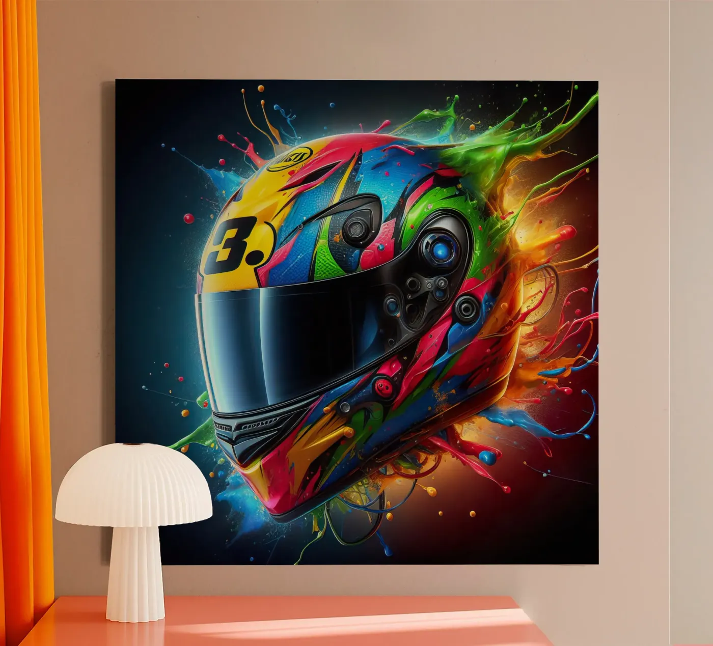 Helm Leinwand von 🎁 NOBELART