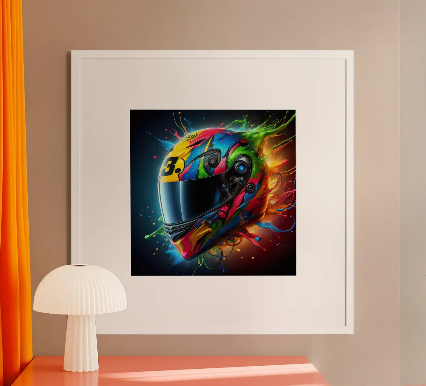 Helmet poster van 🎁 NOBELART