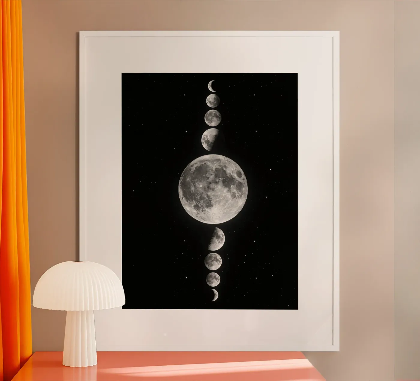 Ciclo verticale delle fasi lunari poster da 🎁 NOBELART